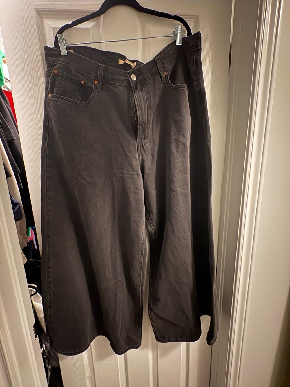 Levi's XL Wide-Leg Black Flared Jeans